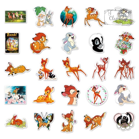 Zestaw Naklejek Wlepki StickerBomb Jelonek Bambi Disney N631