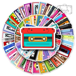 Zestaw Naklejek Wlepki StickerBomb Kasety Retro Tape Vintage N637
