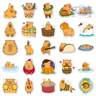 Zestaw Naklejek Wlepki StickerBomb Kapibara osobowości capybara N634