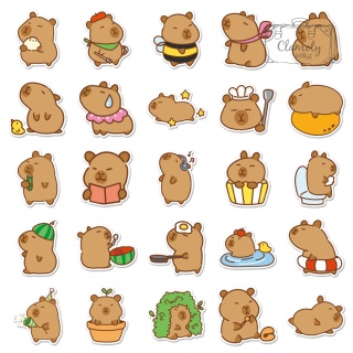 Zestaw Naklejek Wlepki StickerBomb Kapibara Capibara Animal 2 N636