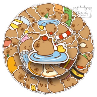 Zestaw Naklejek Wlepki StickerBomb Kapibara Capibara Animal 2 N636