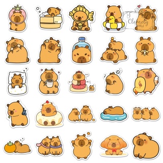 Zestaw Naklejek Wlepki StickerBomb Kapibara Capybara Capibara Animal N635