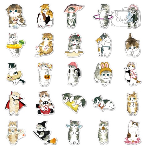 Zestaw Naklejek Wlepki StickerBomb Koty Cats Kotki Kocurki Kicie N639/512