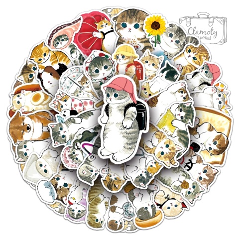 Zestaw Naklejek Wlepki StickerBomb Koty Cats Kotki Kocurki Kicie N639/512