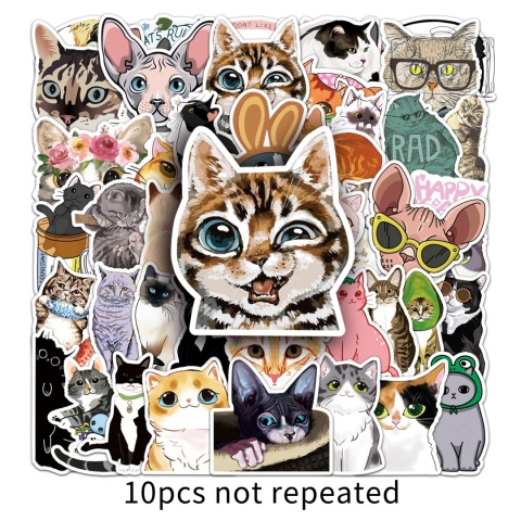 Zestaw Naklejek Wlepki StickerBomb Koty Cats Kotki Kicie Kot 4 N642/516