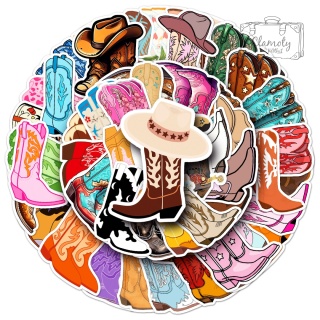 Zestaw Naklejek Wlepki StickerBomb Kowbojskie Buty Cowboy Boots N645