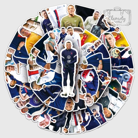 Zestaw Naklejek Wlepki StickerBomb Kylian Mbappe Piłka Nożna Football N646