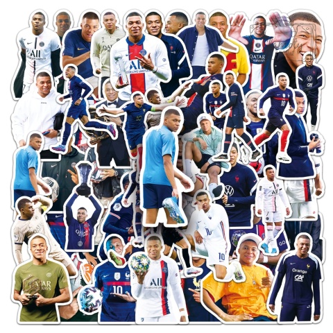 Zestaw Naklejek Wlepki StickerBomb Kylian Mbappe Piłka Nożna Football N646