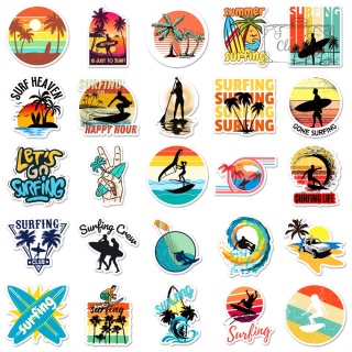 Zestaw Naklejek Wlepki StickerBomb surf surfing summer beach relax N667