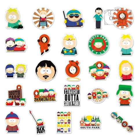 Zestaw Naklejek Wlepki StickerBomb South Park Bajka Cartman N536