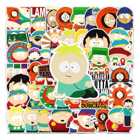 Zestaw Naklejek Wlepki StickerBomb South Park Bajka Cartman N536
