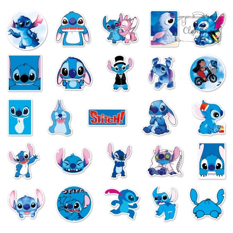 Zestaw Naklejek Wlepki StickerBomb Stitch Bajka Lilo & Stitch N327