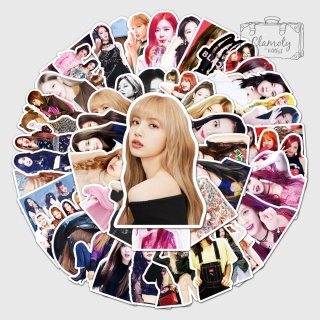 Zestaw Naklejek Wlepki StickerBomb Black Pink Kpop korean muzyka N614/355