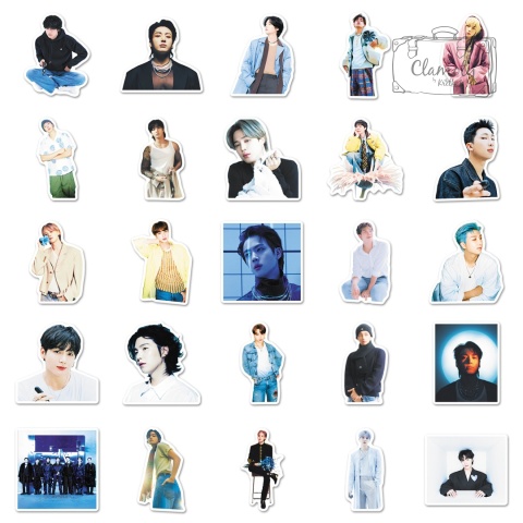 Zestaw Naklejek Wlepki StickerBomb Bts Friends Kpop Koreańska Muzyka N617