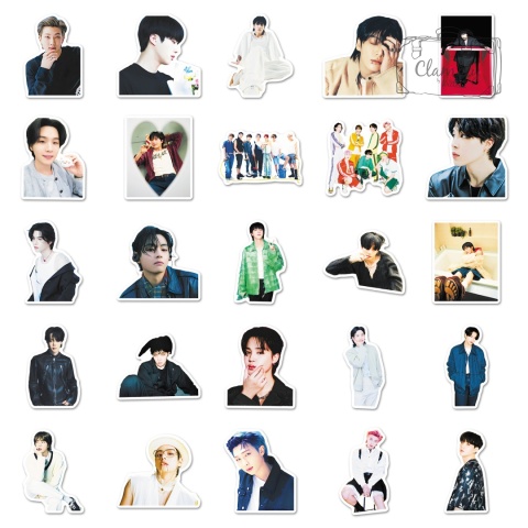 Zestaw Naklejek Wlepki StickerBomb Bts Friends Kpop Koreańska Muzyka N617