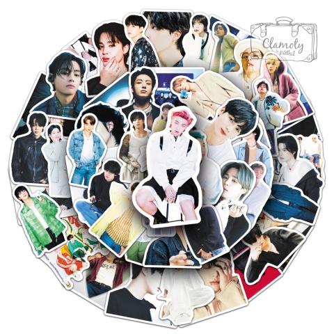 Zestaw Naklejek Wlepki StickerBomb Bts Friends Kpop Koreańska Muzyka N617
