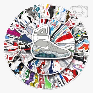 Zestaw Naklejek Wlepki StickerBomb Buty Nike Jordan Marki Sneakers N619/345