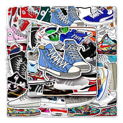 Zestaw Naklejek Wlepki StickerBomb Buty Nike Jordan New Balance N620