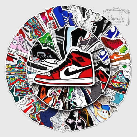 Zestaw Naklejek Wlepki StickerBomb Buty Nike Jordan New Balance N620