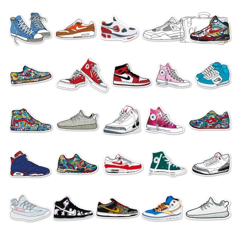 Zestaw Naklejek Wlepki StickerBomb Buty Nike Jordan New Balance N620