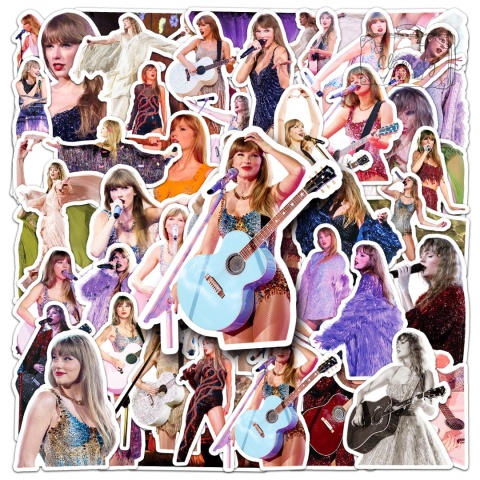 Zestaw Naklejek Wlepki StickerBomb Taylor Swift Pop Muzyka Ikona N665