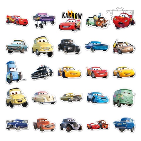 Zestaw Naklejek Wlepki StickerBomb Mcqueen Auta Cars Zygzak N652/337