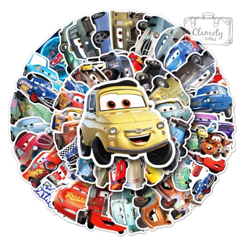 Zestaw Naklejek Wlepki StickerBomb Mcqueen Auta Cars Zygzak N652/337