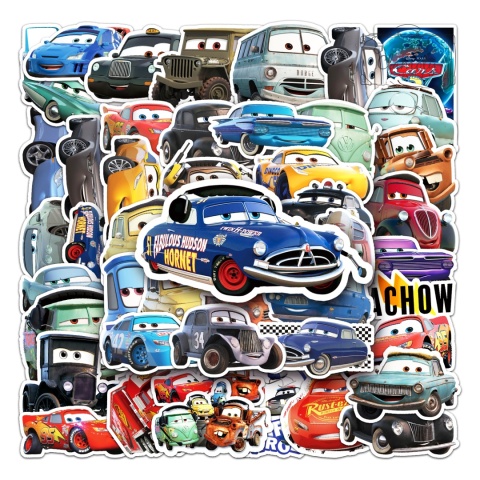 Zestaw Naklejek Wlepki StickerBomb Mcqueen Auta Cars Zygzak N652/337