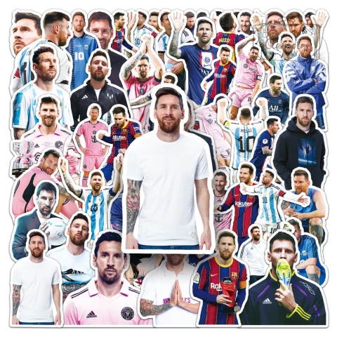 Zestaw Naklejek Wlepki StickerBomb Messi Piłka Nożna Leon football N653