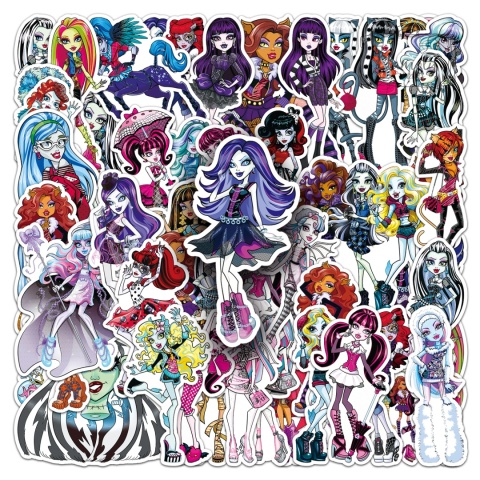 Zestaw Naklejek Wlepki StickerBomb Monster High N654