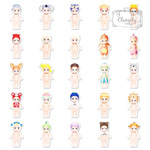 Zestaw Naklejek Wlepki StickerBomb Sonny Angel Lalka Mini Dreams N664