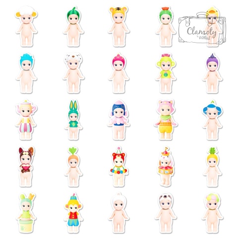 Zestaw Naklejek Wlepki StickerBomb Sonny Angel Lalka Mini Dreams N664