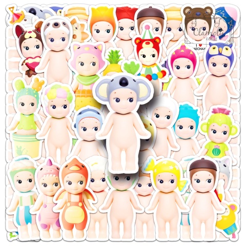 Zestaw Naklejek Wlepki StickerBomb Sonny Angel Lalka Mini Dreams N664
