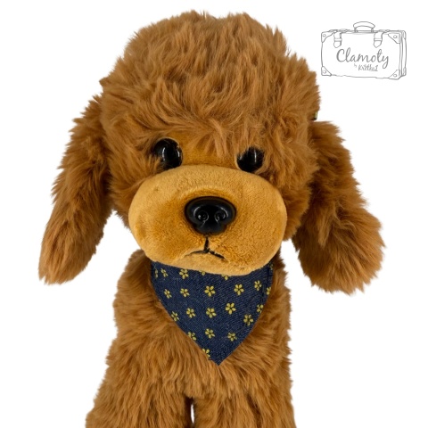 Maskotka Pluszowa Pluszak Zabawka Pies Piesek Pudelek Karmelowy 25Cm