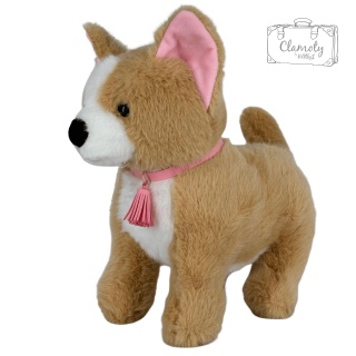 Maskotka Pluszowa Pluszak Zabawka Uroczy Mięciutki Piesek Corgi 33 cm