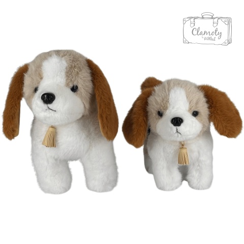 Maskotka Pluszowa Pluszak Zabawka Uroczy Mięciutki Piesek Beagle 28 cm