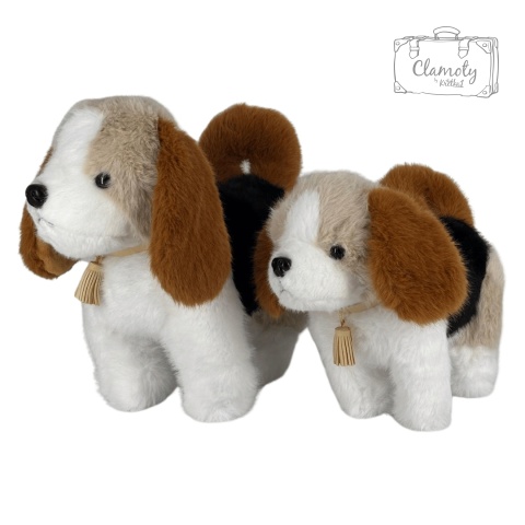 Maskotka Pluszowa Pluszak Zabawka Uroczy Mięciutki Piesek Beagle 28 cm