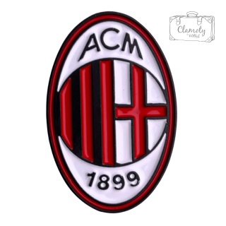 Metalowa Przypinka Piłka Nożna Polska Football A.C. Milan Club Pin