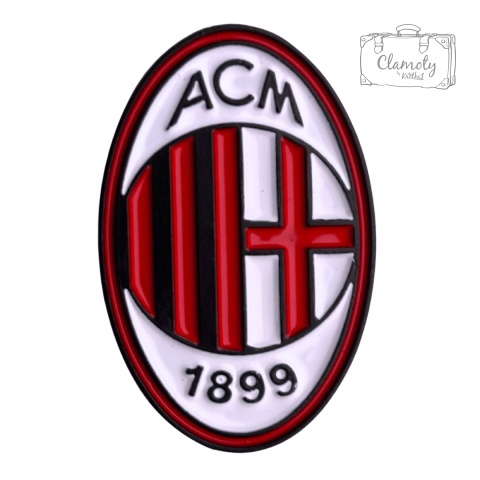 Metalowa Przypinka Piłka Nożna Polska Football A.C. Milan Club Pin