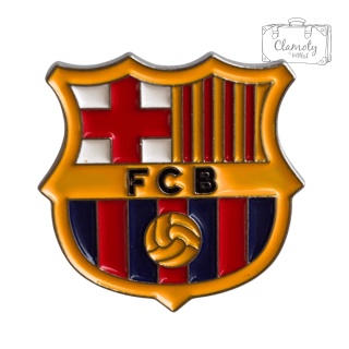 Metalowa Przypinka Piłka Nożna Polska Football FC Barcelona Club Pin