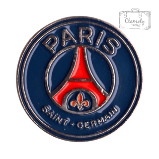 Metalowa Przypinka Piłka Nożna Polska Football Paris Saint Germain Pin