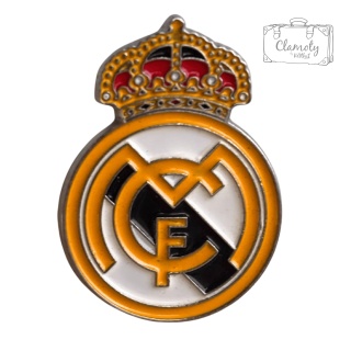 Metalowa Przypinka Piłka Nożna Polska Football Real Madrit Club Pin