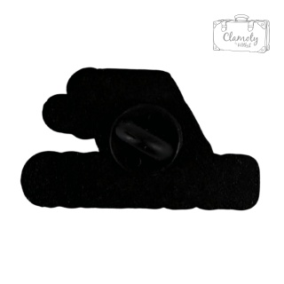 Metalowa Przypinka Napis No Balance Zabawny Pin