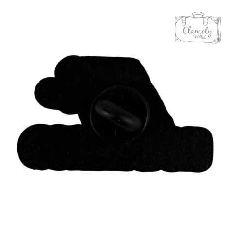 Metalowa Przypinka Napis No Balance Zabawny Pin