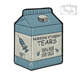 Metalowa Przypinka Nursing Student Tears 100% Pure Pin