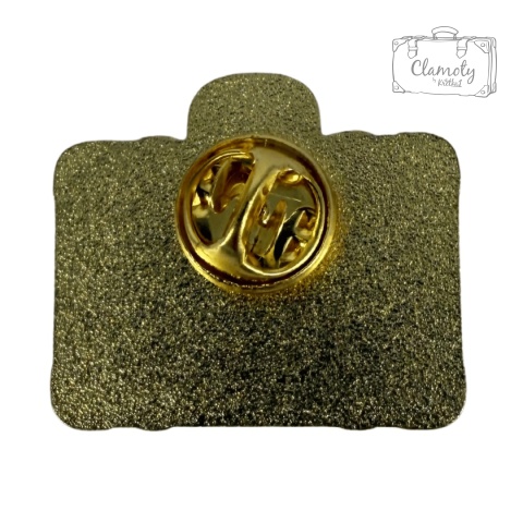 Metalowa Przypinka Suitcase Walizka Podróże Fale Morze Pin