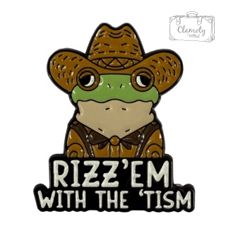 Metalowa Przypinka Rizzem With The Tism Pin