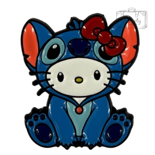 Metalowa Przypinka Stitch Przebrany Za Kitty Pin