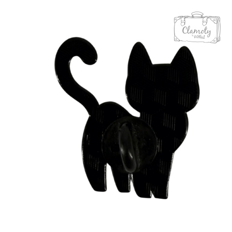 Metalowa Przypinka Niebieski Kotek Cat Kot Pin