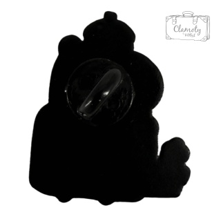 Metalowa Przypinka Kapibara Z Gęsią Capybara With A Goose Pin